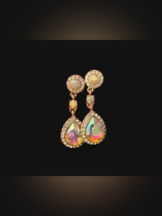 Jewelry - 🦖 5 for $20 Aurora Teardrop Drop Earrings – Iridescent Multicolor Crystal